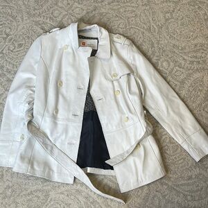 WILSONS White Leather Jacket Medium